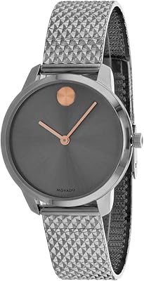 Montre movado pour femme à cadran gris audacieux - 3600597
