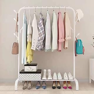 Portant à vêtements, portant à vêtements en métal à double tige, support