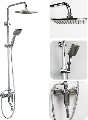 Ensemble de douche fashion home home, pomme de douche à trois fonctions