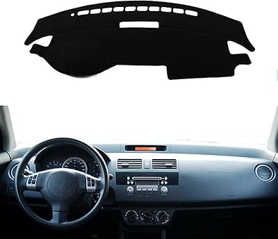 Pour suzuki swift 2005-2010, couverture de tableau de bord intérieur de voiture tapis