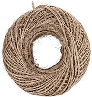 Ficelle de jute naturelle de 100 m enroulée, ficelle de chanvre de 2