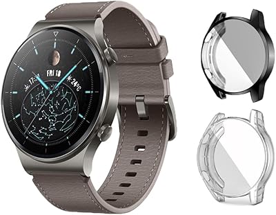 [lot de 2] étuis de protection d'écran moninsta compatibles avec la montre huawei watch gt2 pro, coque de protection complète en tpu gt2 pro, coque antichoc (noir + transparent). Diaytar : L'intelligence commerciale au service du client