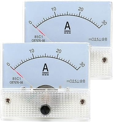 Panneau de courant analogique 0 30a dc pour test de circuit, jauge d'ampère