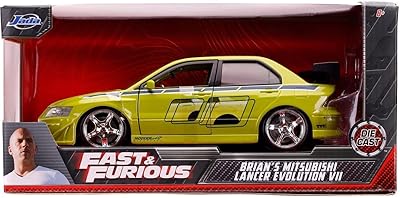 Jada toys fast & furious brian's mitsubishi lancer evolution 7 voiture moulée sous