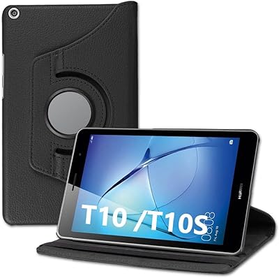 Étui en cuir pour tablette rotative à 360 degrés pour huawei matepad t10