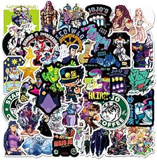 100 autocollants jojo's bizarre adventure en vinyle dessin animé pour ordinateur