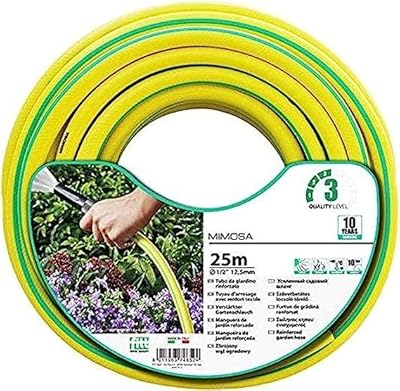 Tuyau d'arrosage mimosa 1-2 pouce x 50 mètres pour usages multiples fabriqué