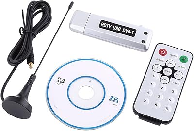 Récepteur de télévision numérique usb 2.0 dvb-t tuner hdtv antenne dongle télécommande ir