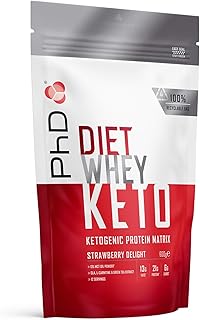 Phd nutrition keto diet whey protein powder, contient de la poudre de mct