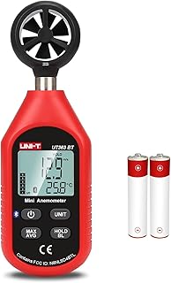 Anémomètre numérique uni-t ut363bt compteur de vitesse du vent portatif jauge