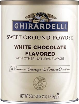 Mélange pour boisson aromatisée au chocolat blanc sucré moulu ghirardelli