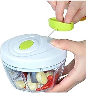 Mini hachoir manuel speedy en acier inoxydable avec lame pour légumes, 400 ml