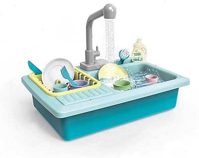 Jouets d'évier de cuisine de yallajoy, jouet de lave-vaisselle électrique pour enfants