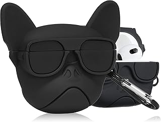 Coque de protection compatible avec les airpods 3 3ème génération (black dog)