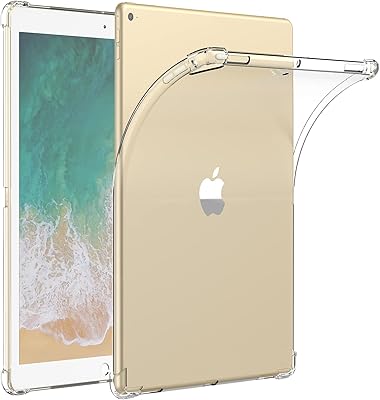 Coque transparente pour ipad pro 12,9 pouces 2015/2017, coque transparente en silicone souple