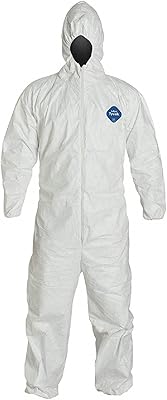 Housse de protection en tissu dupont tyvek avec couvre-tête jetable, manchette élastique 5xl