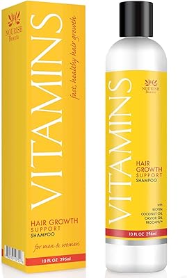 Nourish beauty vitamins shampooing anti-chute qui favorise la repousse l'épaisseur et des cheveux