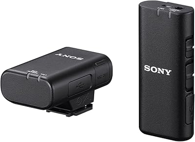 Microphone sans fil sony ecm-w2bt avec connexion bluetooth®