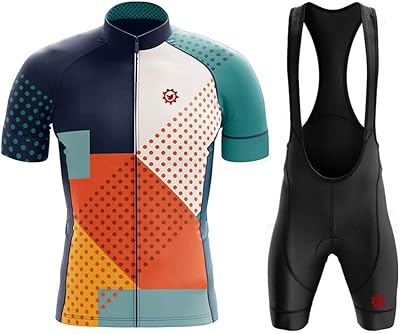 Maillot de cyclisme pour hommes, ensemble de maillot de cyclisme à manches courtes