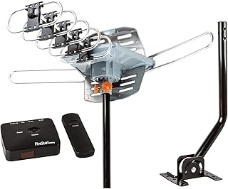 Antenne tv hd extérieure cinq étoiles 150 milles puissante rotation à
