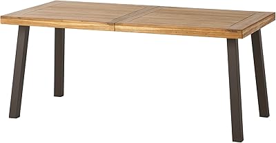 Table de salle à manger en bois d'acacia christopher knight home della, laque