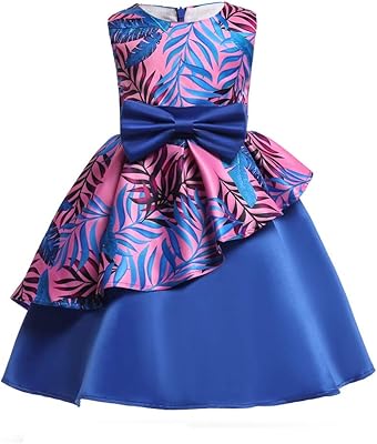 Robes de mariée pour enfants pour filles, motif floral pour petites filles