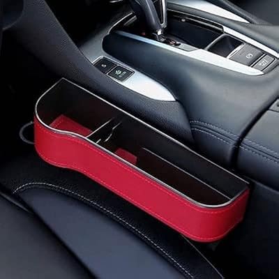 Organisateur de siège de voiture en cuir boîte de rangement universelle à empreinte