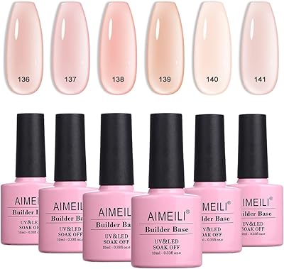 Emily gel de construction d'ongles 8 en 1, nude rose nu transparent