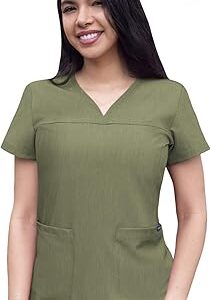 Blouse médicale adar pro scrub pour femme col en v. L'expérience e-commerce réinventée par Diaytar au Sénégal