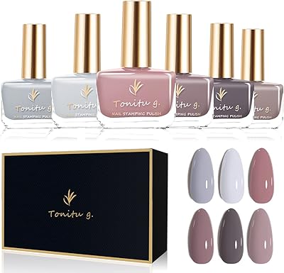 Tonito g 7 ml lot de 6 vernis à ongles non