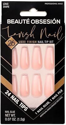 Ongles à pression élégants bo pour femmes et filles comprend de la colle