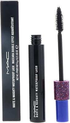 Mascara 2-en-1 imperméable mac haute & naughty ~ 0,21 oz ~ antichoc