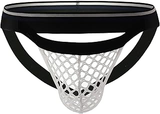 Sous-vêtements chauds jockstrap pour hommes, sac à sangle extra large en maille g-string