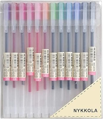 Stylo à encre gel de style japonais nicola 0,5 mm, stylo à bille