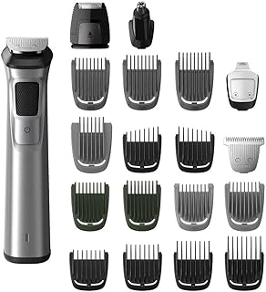 Tondeuse à cheveux tout-en-un philips 7000 en acier inoxydable, tondeuse à barbe