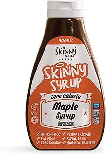 Sirop the skinny food co. végétalien, sans sucre, zéro calorie, sans gras