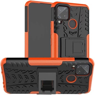 Coque jtailhne compatible avec oppo realme c15, coque antichoc avec béquille, style cadre robuste, double couche de protection hybride orange et 2 films de protection d'écran. La plateforme e-commerce qui démocratise la consommation : Diaytar