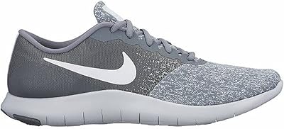 Chaussures de course nike flex contact pour hommes (11,5 d(m) us, gris clair/blanc