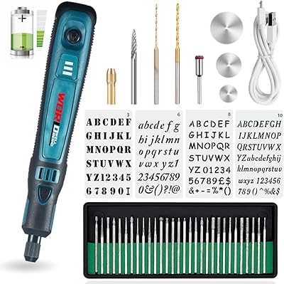 Ensemble de stylos de gravure électriques sans fil usb mini machine rotative