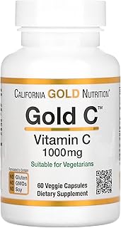 Capsules de vitamine c cgn california gold nutrition pour unisexe - taille 60