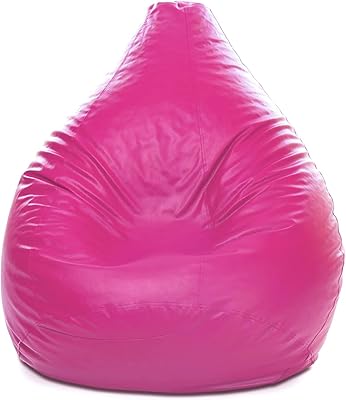 Pouf poire en plastique pvc avec remplissage de lux decora, taille 90 x