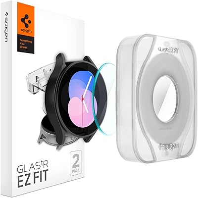 Protecteur d'écran spigen glastar ez fit [pack de 2] conçu pour samsung