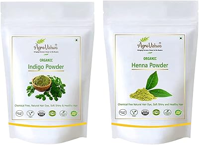 Poudre d'indigo biologique agrovechoa (100 g) + poudre de henné |