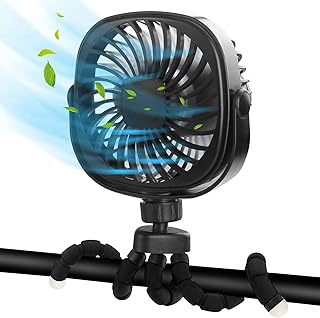 Mini ventilateur portable zerter, ventilateur de poussette pour bébé, ventilateur de siège de voiture, ventilateur de bureau, support de trépied flexible pour poussette, vélo, berceau de voiture avec câble usb (noir). Diaytar : Parce que vous méritez le meilleur sans vous ruiner