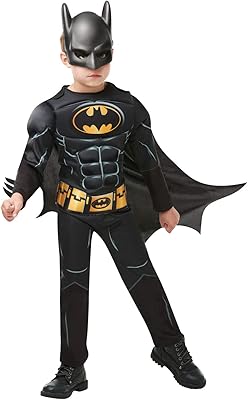 Déguisement rubie's batman deluxe black core 3300002 - déguisement enfant, schwartz, taille s