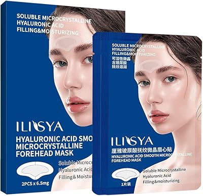 Masque frontal ross micro crystal à l'acide hyaluronique, patchs anti-rides pour le front