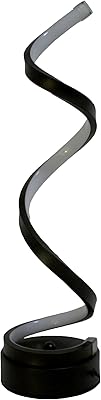 Lampe de table led en spirale verticale réglable, lampe de bureau led incurvée
