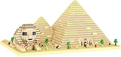 Blocs de construction célèbres egypte 2297 pièces + pyramide spinx 3d