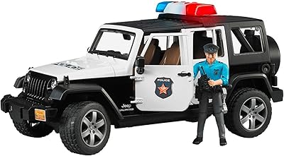 Voiture de police bruder jeep wrangler unlimited avec policier noir blanc. Catalogue géant, prix mini chez Diaytar Sénégal
