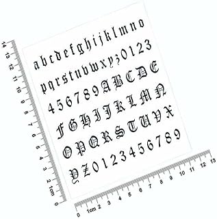 3 pièces lettres gothiques bricolage nom body art autocollants de tatouage faux modèles de tatouage. Faites-vous plaisir sans culpabiliser avec Diaytar